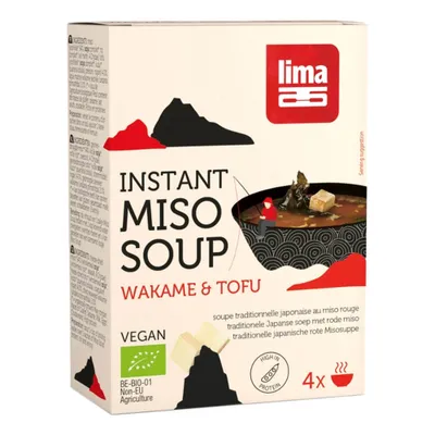 Immagine prodotto di Zuppa di miso istantanea - Wakame e tofu 4x10g