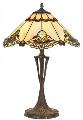 Produktbild von Casa Padrino Luxus Tiffany Tischleuchte Mehrfarbig Ø 40 x H. 60 cm - Luxus Qualität