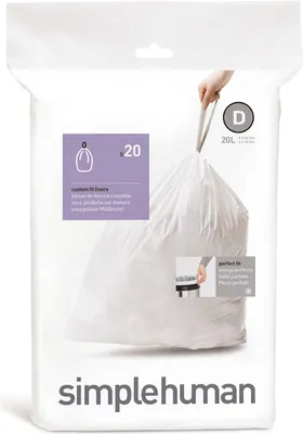 Image de Sacs poubelle 20 pièces - taille D 20L / simplehuman