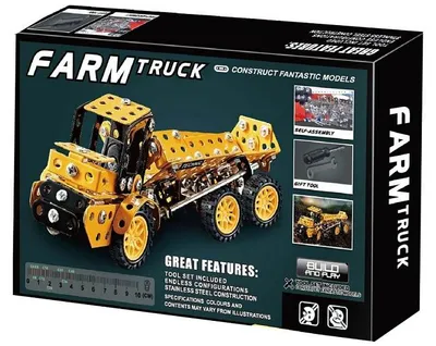 Produktbild von Metallbaukasten Farmfahrzeug 221 Teile