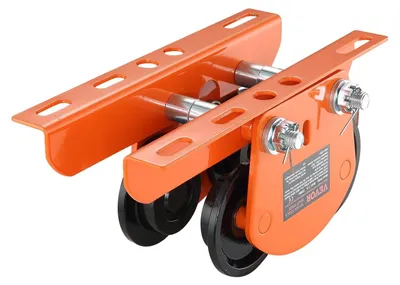 Produktbild von VEVOR Elektrischer Winden-Handwagen, 499 kg/0,5 Tonnen Tragfähigkeit für PA200 PA250 PA300 PA400 PA500, Schiebe-Trägerwagen mit Doppelrädern, 6 cm-12 cm verstellbare Flanschbreite für gerade und gebogene I-Träger, 1 T