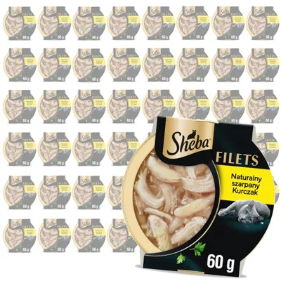 Produktbild von Sheba Filets 48x60g Nassfutter für Katzen mit Huhn in Sauce