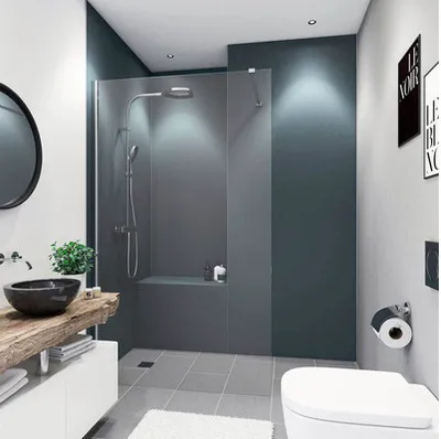 Produktbild von Duschrückwand BREUER anthrazit 90 x 210 cm 9486071000200