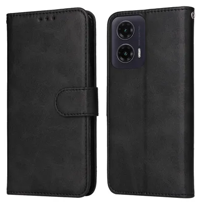 Image de Étui à rabat en similicuir pour Motorola Moto G35, noir