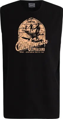 Produktbild von Übergrößen Tanktop California Longboard beige AHORN SPORTSWEAR Schwarz 6XL