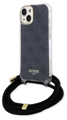 Obrázok produktu pre Puzdro Guess Crossbody Cord 4G Print Case Pre Iphone 15/14/13 - Čierne