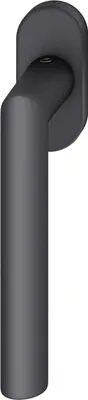 Produktbild von FSB Fenstergriff 341076 - Griff auf ovaler Rosette, Aluminium schwarz matt