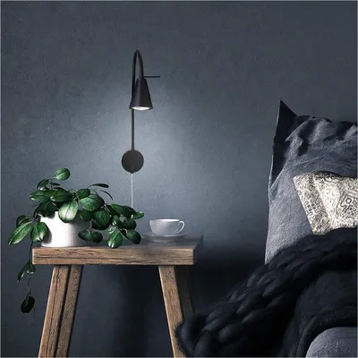 Image de BRILONER TUSA Lampe de lecture LED orientable bras flexible 45 cm 4 W 400 lm 3000 K lumière blanc chaud avec interrupteur noir lampe chevet chambre