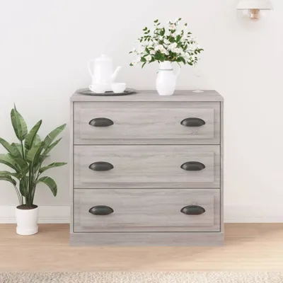 Produktbild von vidaXL Sideboard Grau Sonoma 70x35,5x67,5 cm Holzwerkstoff