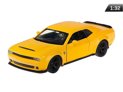Image de Modèle réduit 1:32, RMZ Dodge Challenger SRT, jaune
