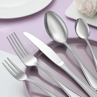 Produktbild von 72-teiliges Hochglanz Besteckset für 12 Personen - Edelstahl, Spülmaschinenfest
