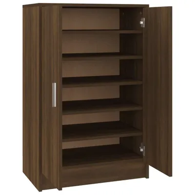 Obrázok produktu pre Botník hnedý dub 60x35x92 cm spracované drevo