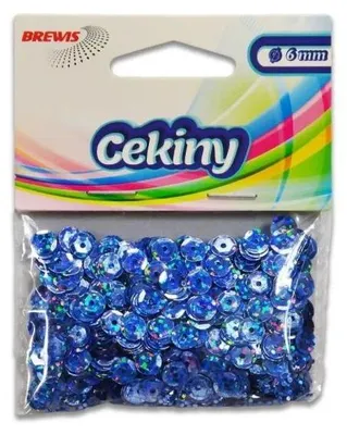 Immagine prodotto di Paillettes olografiche H 90 blu - Brewis