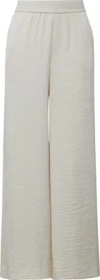 Produktbild von comma Palazzo-Hose, Weiß, Relaxed Fit, extra weites Bein, elastischer Bund, Mid-Rise, Größe 38