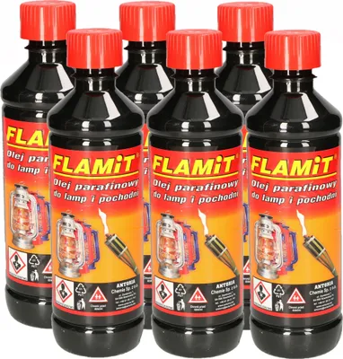 Produktbild von KOTARBAU® 6er Set Petroleum für Öllampen 500ml Öl für Gartenfackeln Farblos