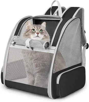 Productafbeelding van Ibenzoa® Draagzak voor huisdieren – Ademende Oxford-draagzak, 31 x 29 x 40 cm, geschikt voor kleine honden tot 6 kg en katten tot 8 kg, met een stevig stalen frame
