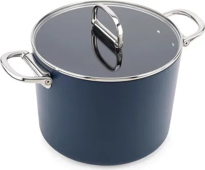 Immagine prodotto di JOSEPH JOSEPH Space Padella antiaderente e coperchio con manico pieghevole 25 cm Blu