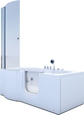 Produktbild von Seniorendusche und Wanne mit Whirlpool S12D-TH-WP-R-EC Dusche 85x170