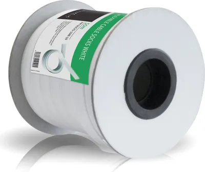 Obrázok produktu pre Univerzálna káblová hadica z polyesteru s priemerom do 20 mm, predávaná na metre, biela
