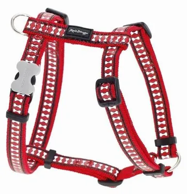 Obrázok produktu pre Red Dingo – reflexný červený postroj pre veľké psy