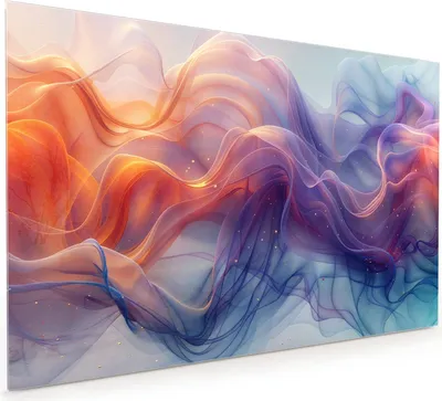 Produktbild von Küchenrückwand Spritzschutz Glas mit Motiv Farbwirbel 40 x 40 cm