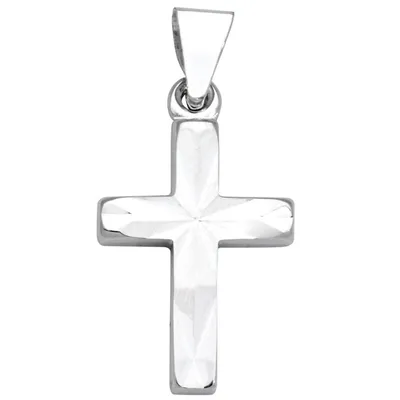 Produktbild von Miamar TG07 Kinder Anhänger Kreuz 14 Karat (585) Weißgold