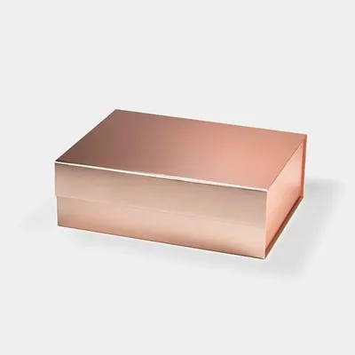 Zdjęcie produktu dla Pudełko Magnetyczne 280x210x95mm Różowe Złoto Ozdobne Prezentowe Kartonik