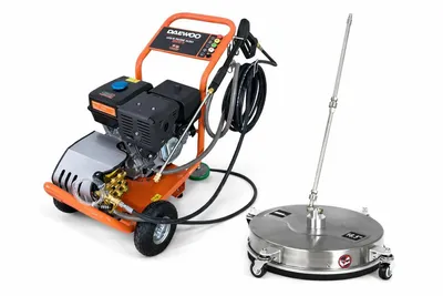 Produktbild von DAEWOO Benzin Hochdruckreiniger 15 PS Terassenreiniger 250 bar mit Flächenreiniger 16,5" Zoll Kombiset