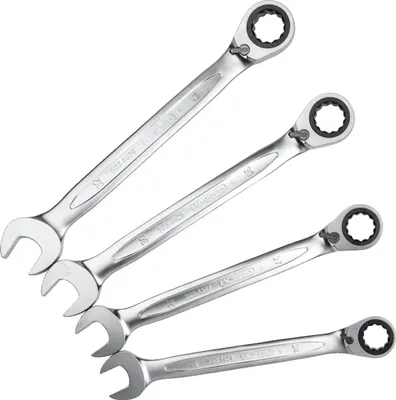 Image de KS TOOLS GEARplus Jeu de clés mixtes à cliquet réversibles 4 pces - 503.4601