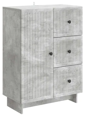Productafbeelding van Dressoir met lade Betongrijs 66 x 34,5 x 90 cm Bewerkt hout