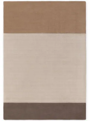 Produktbild von Villeroy & Boch Wollteppich Quentin, Creme Braun, handgewebt, wärmeisolierend