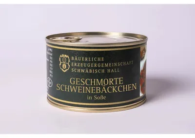 Produktbild von Echt Hällische Geschmorte Schweinebäckchen.