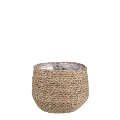 Produktbild von Mica Decorations Blumentopf - Rattan - beige - Jute - 22 x 19 cm