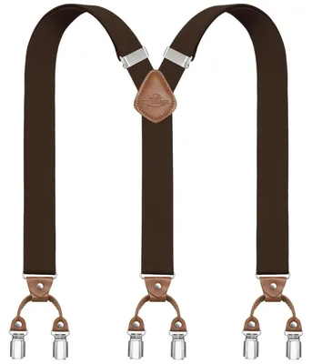 Produktbild von Hosenträger Herren Hosenhalter - 3,5 cm - Y-Rücken - 6 Metallclips - Verstellbar und elastisch