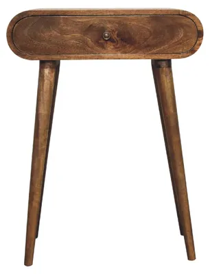 Produktbild von Artisan Furniture Mini-Konsole aus Massivholz in Grau, London-Stil
