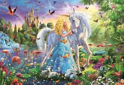 Obrázek produktu pro Educa 17654 Princezna a jednorožec 1000 dílků puzzle