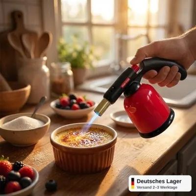 Produktbild von Gasbrenner Flammenbrenner Lötlampe Butan verstellbar Küche Werkstatt