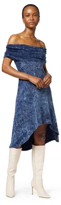 Productafbeelding van Desigual jurk met korte mouwen, uit de damescollectie, blauw, maat M