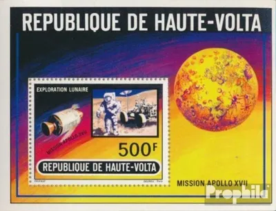 Produktbild von Briefmarken Obervolta 1973 Mi Block10 (kompl.Ausg.) postfrisch Apollo 17