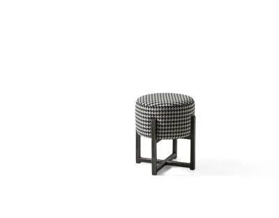 Produktbild von Rund Hocker Designer Modern Hocker Fußhocker Beistellhocker Polster