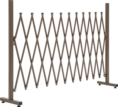 Obrázok produktu pre Fortuna Lai Scherengitter  Rozťahovacie zábrany 35–300 cm, ideálne do záhrady, hliník, hnedá, H103,5 cm
