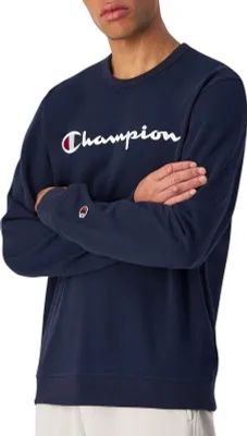 Produktbild von Champion Herren Pullover Slim Fit Rundhalsausschnitt großes Logo