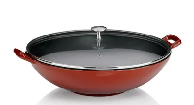 Obrázok produktu pre Kela 11947, Kolo, Wok/panvica na vysmážanie, Červená, Smalt, 2,5 L, 210 mm