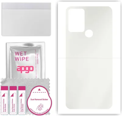 Produktbild von apgo Rückseite Schutzfolie, Matt, kompatibel mit HTC Desire 20 Plus, Hinten Hydrogel-Displayschutzfolie mit Positionierhilfe, kratzfest, einfache Montage