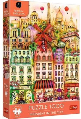 Zdjęcie produktu dla Trefl PUZZLE 1000 PremPlus O północy w Paryżu 12073