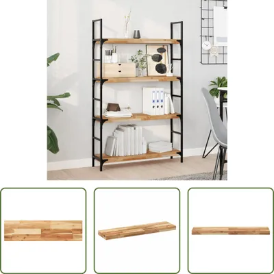 Obrázek produktu pro The Living Store Plovoucí police 80x20x4 cm z masivního dřeva akácie ošetřeného olejem