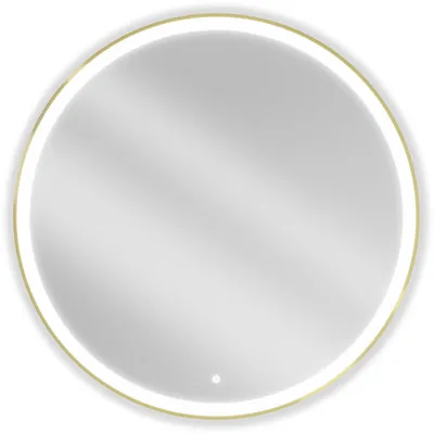 Zdjęcie produktu dla Mexen Esso lustro łazienkowe podświetlane, okragłe 100 cm, LED 6000K, antypara, rama złota - 9825-100-100-611-50
