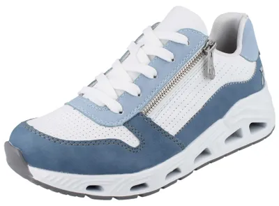 Produktbild von RIEKER R Evolution Damen Sneaker blau Textil weit Reißverschluss - Größe: 40