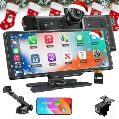 Image de 9.écran tactile IPS 26 Zoll CarPlay Display, Apple CarPlay et Android Auto, Bluetooth 5.0, Mirror Link, FM et AUX