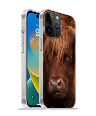 Produktbild von MuchoWow® Handyhülle Schutzhülle Hülle für Apple iPhone 14 Pro Max Schottischer Highlander - Orange - Tiere Silikon Softcase Handy Hülle - Hardcover